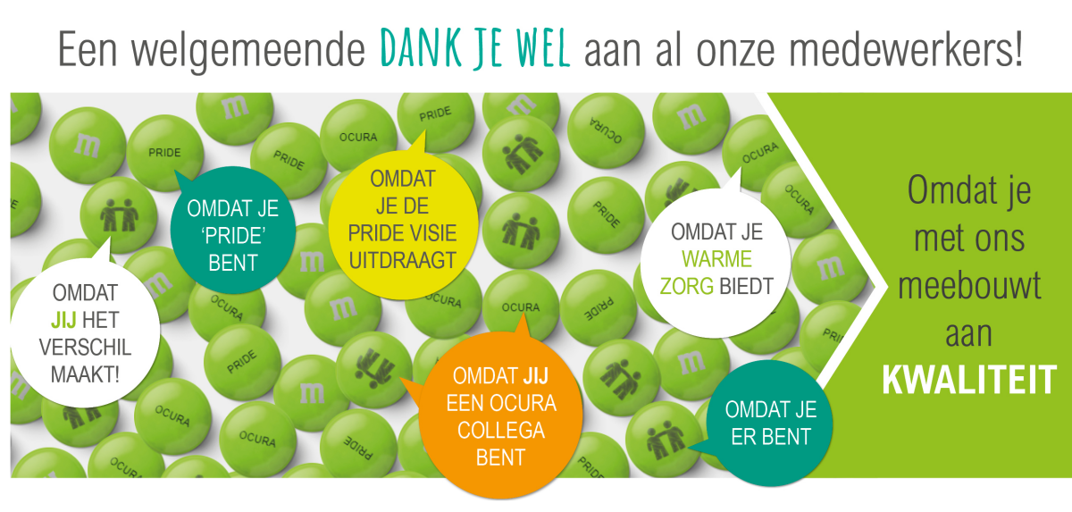 dank je wel aan onze Ocura medewerkers dank je wel aan onze Ocura medewerkers